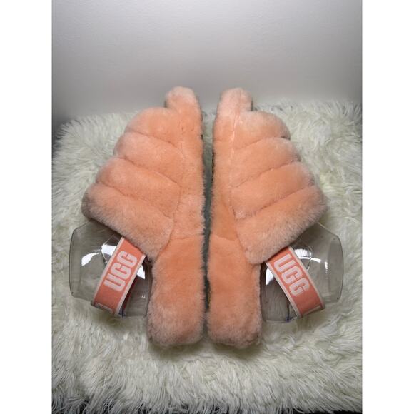UGG Fluff Yeah Slide – Peach Fuzz - Picture 6 of 11